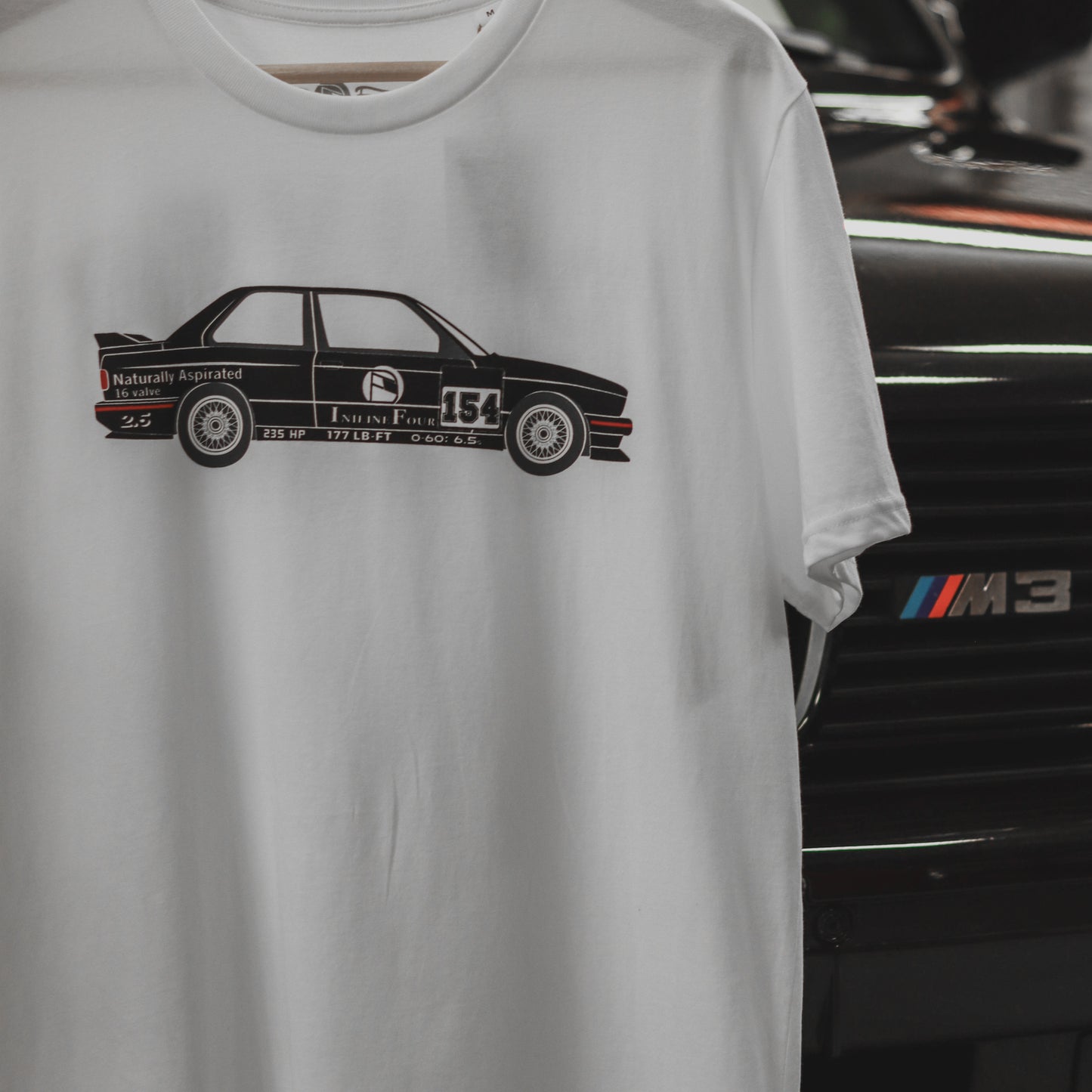 M3 (E30) Sport Evo Women's Tee - White - Driver Focused Apparel