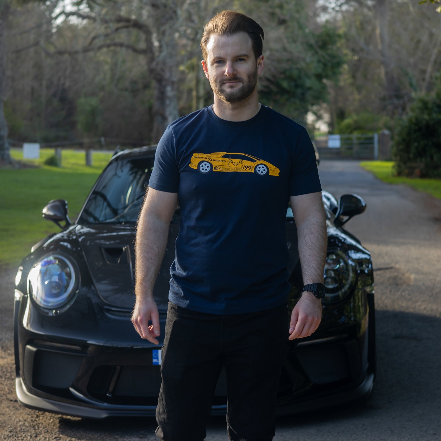 Diablo Men's Tee - Navy - Driver Focused Apparel
