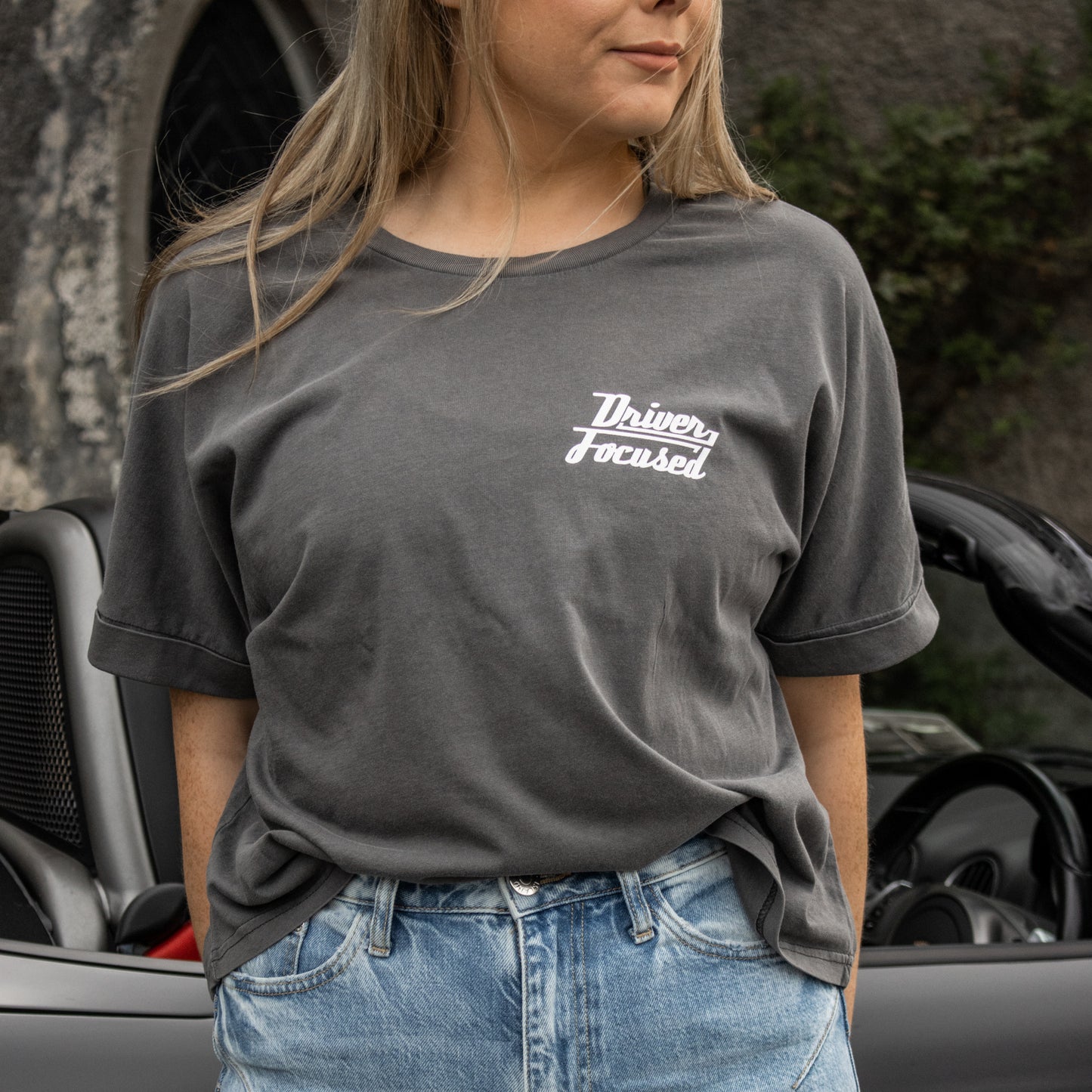 V Piston Women's Tee - Anthracite - Driver Focused Apparel