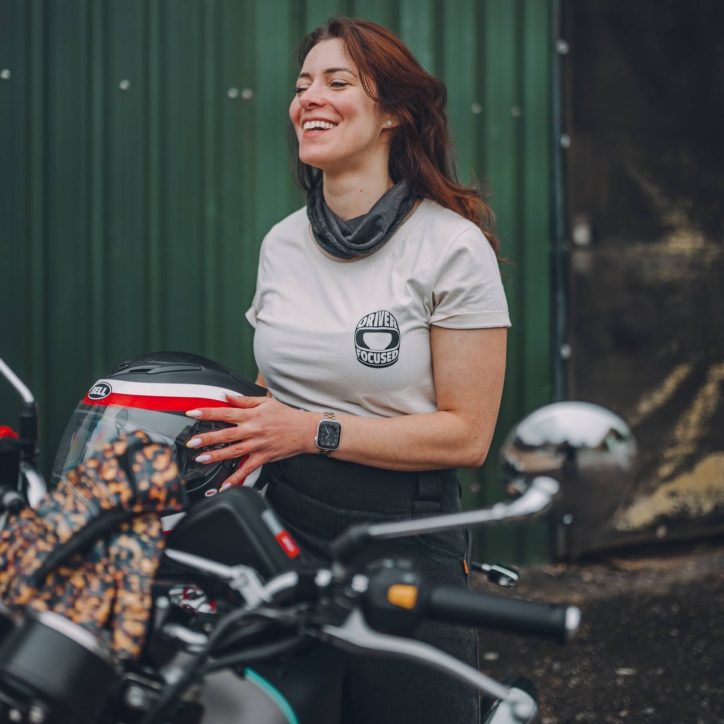 Vintage Helmet Women's Tee - Vintage White - Driver Focused Apparel