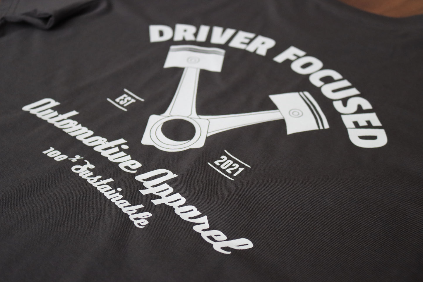 V Piston Men's Tee - Anthracite - Driver Focused Apparel