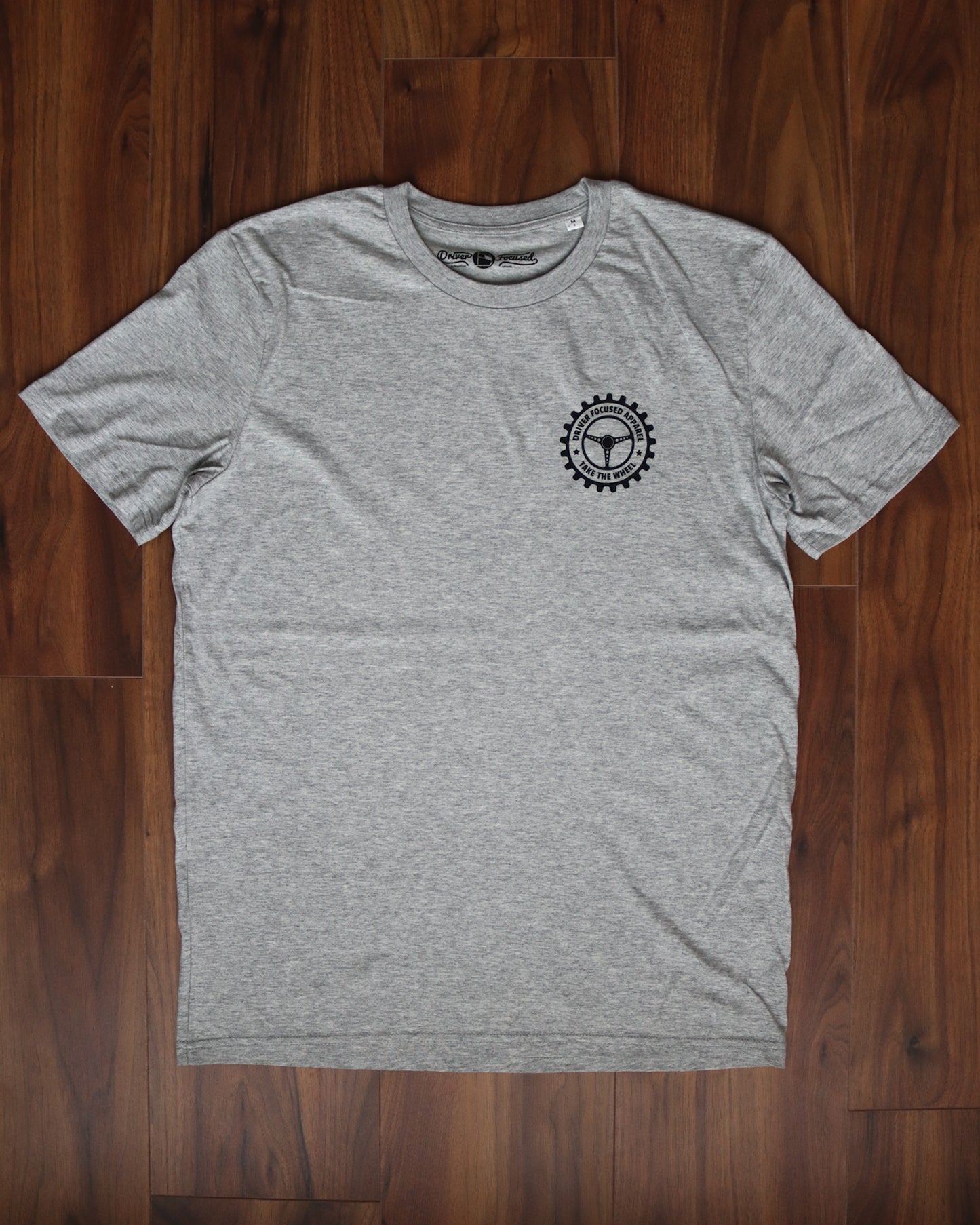 Vintage Wheel Men's Tee - Grey - Driver Focused Apparel