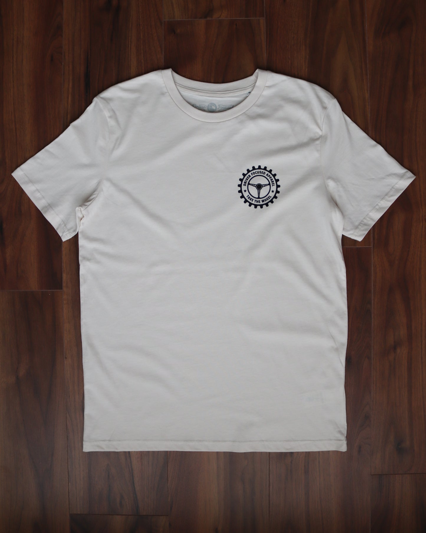 Vintage Wheel Men's Tee - Vintage White - Driver Focused Apparel