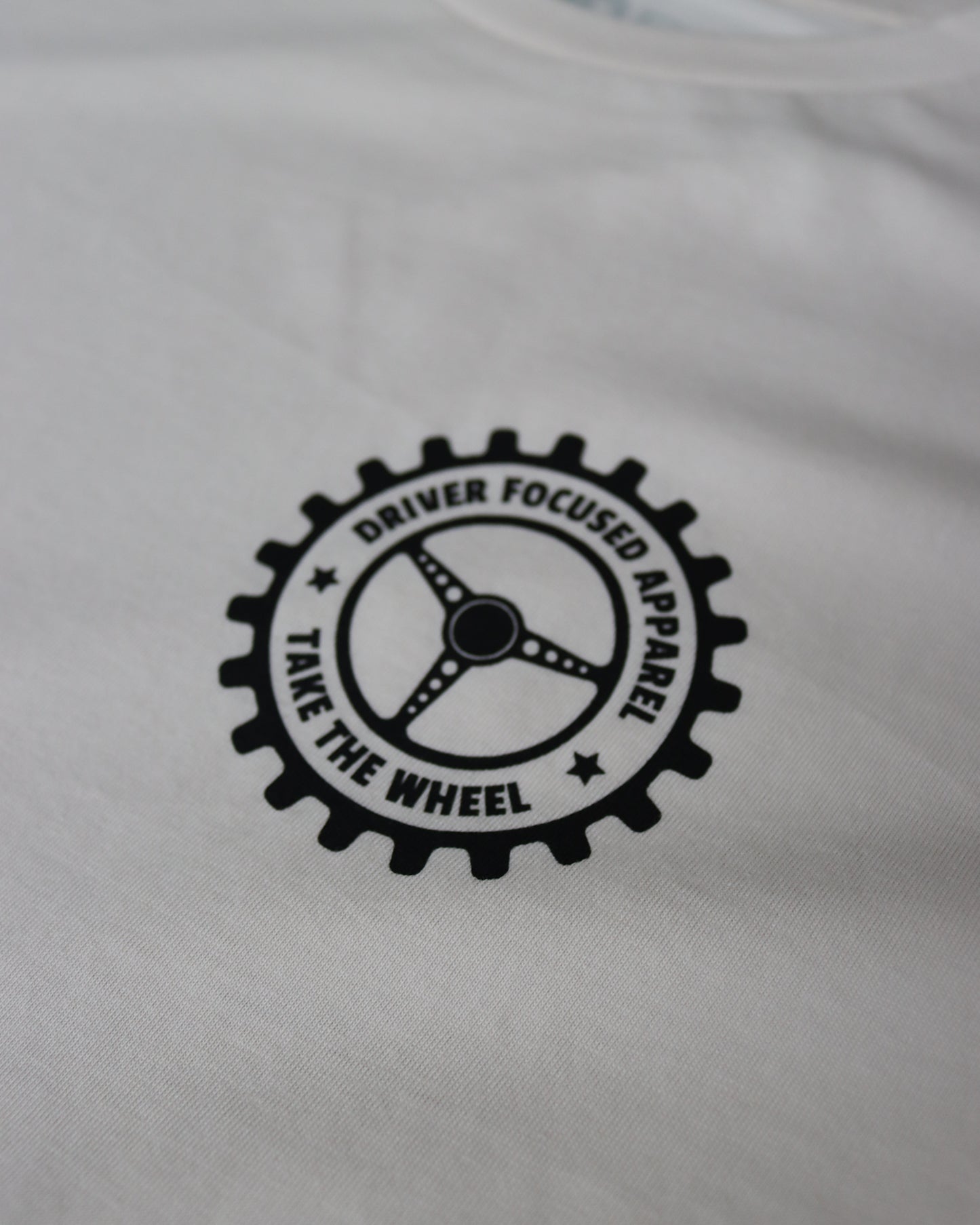 Vintage Wheel Men's Tee - Vintage White - Driver Focused Apparel