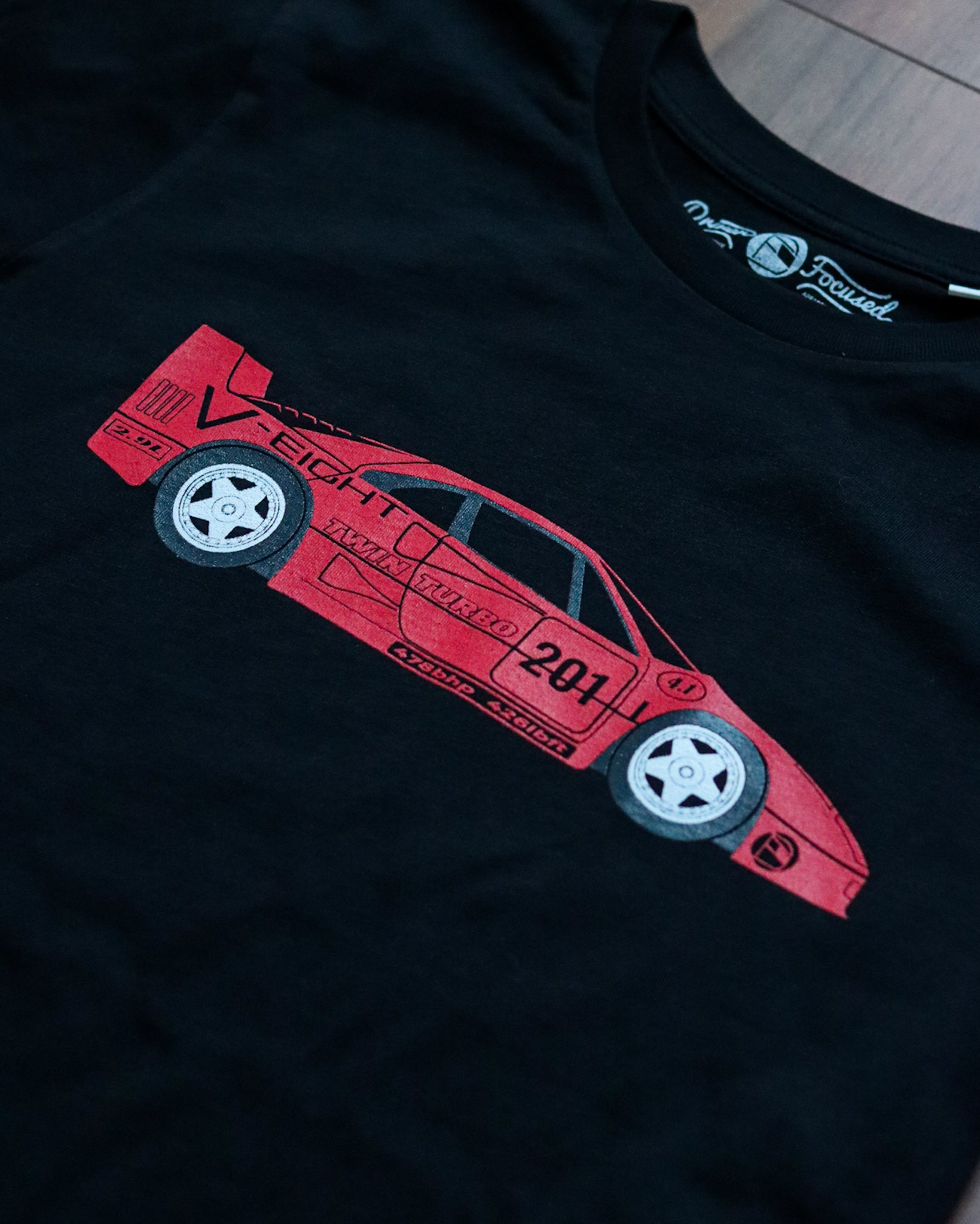 F40 Men's Tee - Black - Driver Focused Apparel