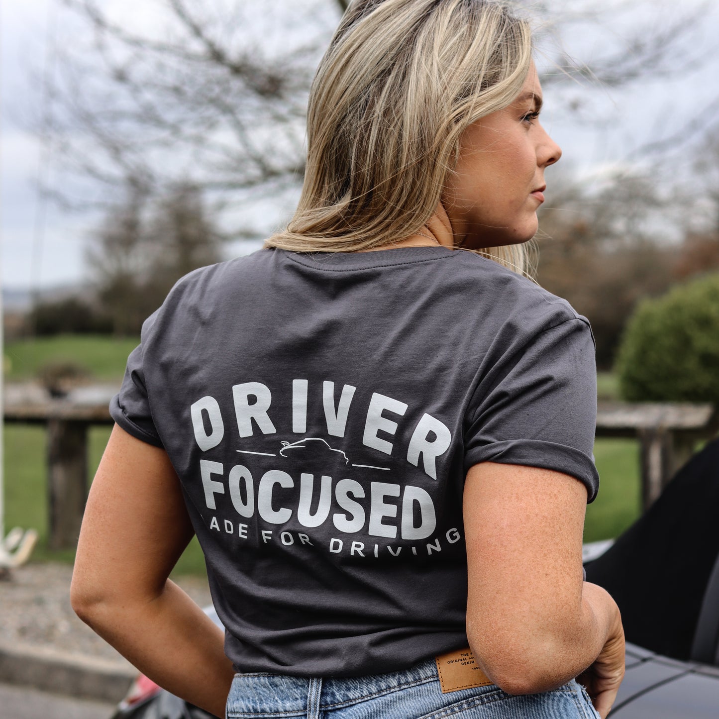 911 (930) Turbo Women's Tee - Anthracite - Driver Focused Apparel